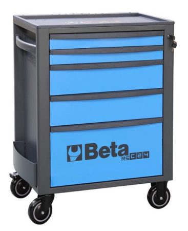 Szerszámszekrény üres, 5-fiókos BETA kék színben RSC24/5-B