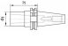 Fortis betéthüvely DIN69871 AD alak SK40/MK4