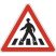 Közlekedési táblák, figyelmeztető útjelzési táblák